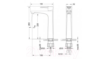 Смеситель LEMARK Evitta LM0509C 