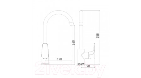 Смеситель Gross Aqua Evo 3243297C-B02 