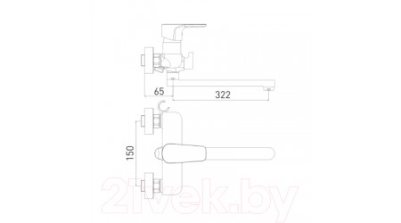 Смеситель Gross Aqua Evo 7121297MB-35F 