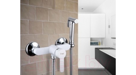 Смеситель Frap F2041-8 (белый/хром) 