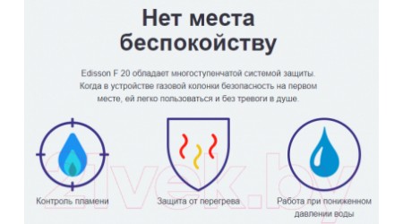 Газовая колонка Edisson F 20 D