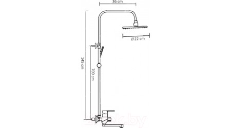Душевая система Frap F2442