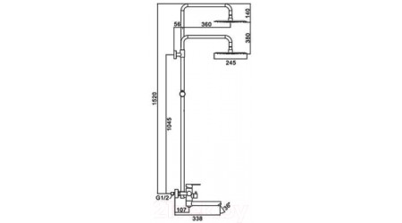 Душевая система Frap F24801-6