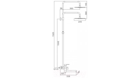 Душевая система Frap F24801