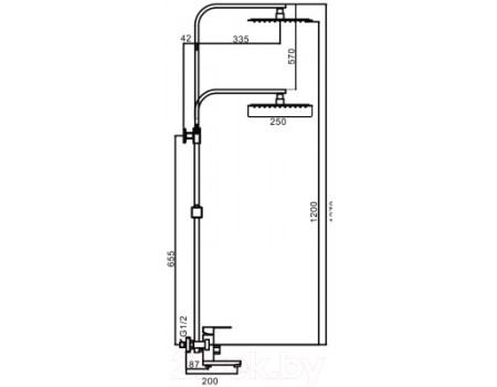 Душевая система Frap F24802
