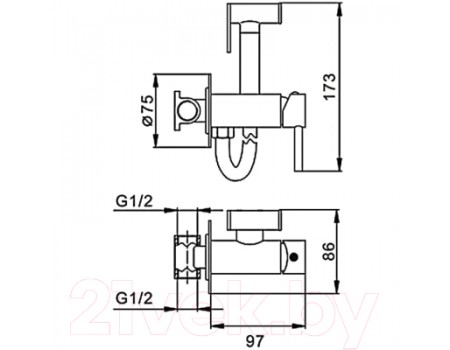 Гигиенический душ Frap F7505-6