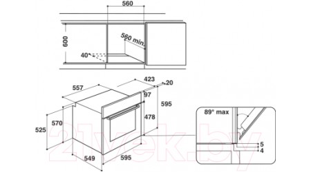 Электрический духовой шкаф Hotpoint-Ariston FA5S 841 J IX HA