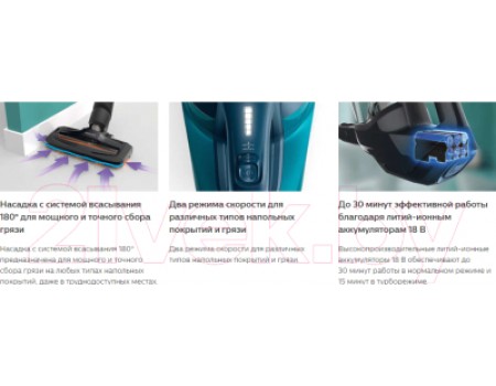 Вертикальный портативный пылесос Philips FC6722/01