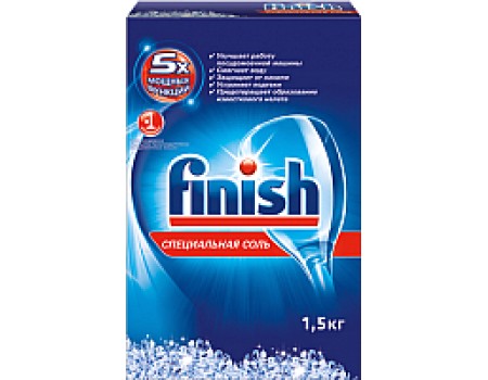Соль для посудомоечных машин Finish Специальная соль (1.5кг)