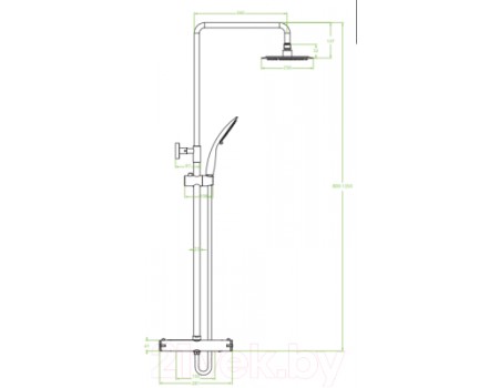 Душевая система Laveo Fino PL220OB