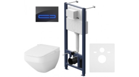 Унитаз подвесной с инсталляцией AM.PM FlashClean IS450A38.CCC50A