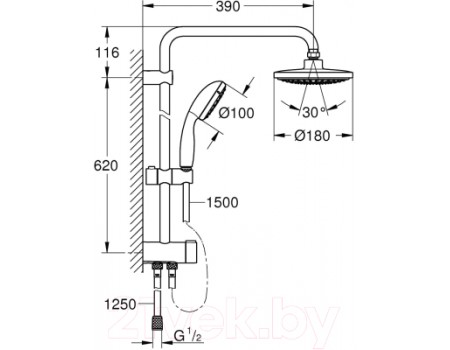 Душевая система GROHE Flex 26382001