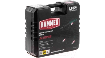 Аккумуляторная дрель-шуруповерт Hammer Flex ACD12BS (680327)