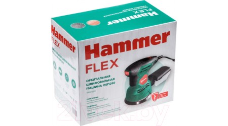 Эксцентриковая шлифовальная машина Hammer Flex OSM260