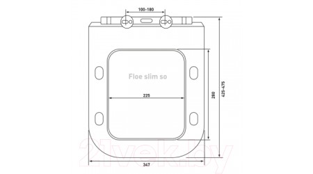 Унитаз подвесной с инсталляцией Berges Floe S / 043346