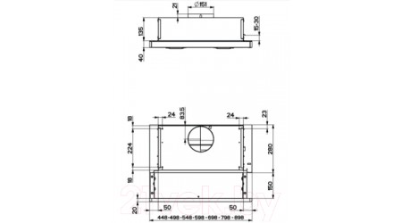 Вытяжка телескопическая Faber Flox IX A45 (315.0567.350)