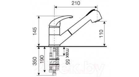 Смеситель ZorG Fondo (сливочная ваниль) 