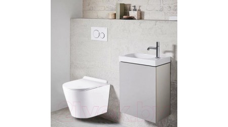 Унитаз подвесной Azario Fonti AZ-402W (с сиденьем)