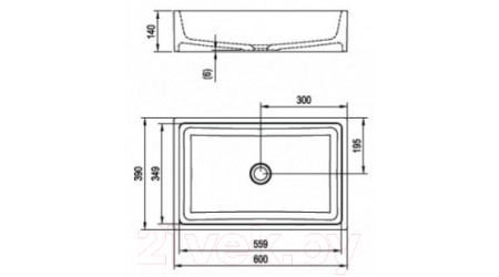 Умывальник Ravak Formy 01 60x39 / XJL01260000