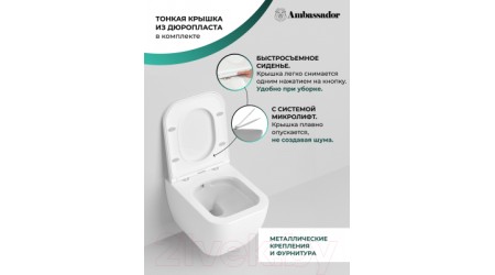 Унитаз подвесной Ambassador Forsa / 243K19002RS