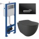Унитаз подвесной с инсталляцией Creavit Free FE322-11AM00E-0000 (KC0903.01.0400E + S-IN-MZ-VECTOR + P-BU-ACT/Blg/Gl)