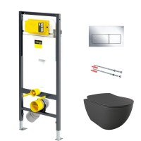 Унитаз подвесной с инсталляцией Creavit Free FE322-11AM00E-0000 + KC0903.01.0400E + 792824