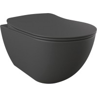 Унитаз подвесной Creavit Free FE322-11AM00E-0000 + KC0903.01.0400E (матовый антрацит)