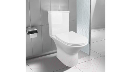 Унитаз напольный Azario Fretta New AZ-1223B (с сиденьем)