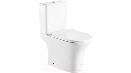 Унитаз напольный Azario Fretta Round AZ-7121-G (с сиденьем)