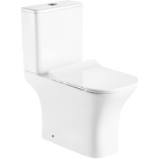 Унитаз напольный Azario Fretta Square AZ-1215 + AZ-1216 (с сиденьем)