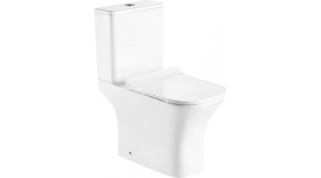 Унитаз напольный Azario Fretta Square AZ-1215 + AZ-1216 (с сиденьем)