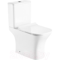 Унитаз напольный Azario Fretta Square AZ-5121-G (с сиденьем)