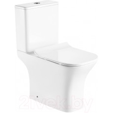 Унитаз напольный Azario Fretta Square AZ-5121-G (с сиденьем)