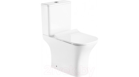 Унитаз напольный Azario Fretta Square AZ-5121-G (с сиденьем)