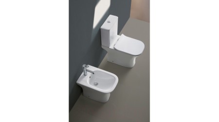 Унитаз напольный Azario Fretta Square AZ-5121-G (с сиденьем)