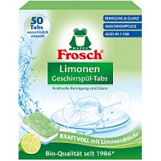 Таблетки для посудомоечных машин Frosch Лимон (50шт)