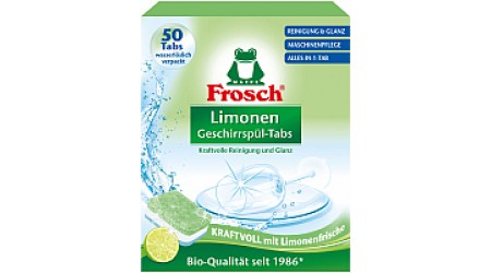 Таблетки для посудомоечных машин Frosch Лимон (50шт)