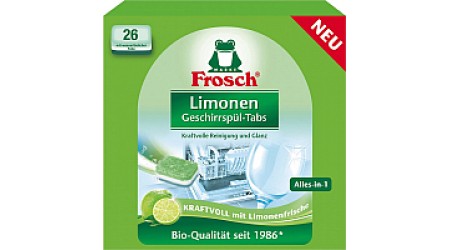 Таблетки для посудомоечных машин Frosch Лимон (26шт)