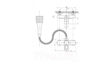 Душевой гарнитур Fauzt FZs-W17