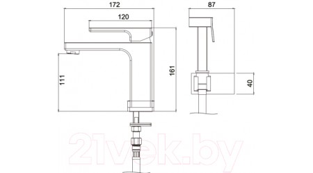 Смеситель Gappo G1017-1 