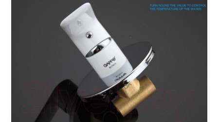 Смеситель Gappo G7248 (белый/хром) 