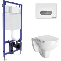 Унитаз подвесной с инсталляцией Berges Gamma / 042419