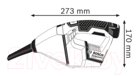 Портативный пылесос Bosch GAS 12V Professional (0.601.9E3.000)