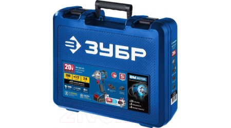 Аккумуляторный гайковерт Зубр GB-250-22 (кейс)