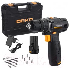 Аккумуляторная дрель-шуруповерт Deko GCD12DU3 / 063-4038