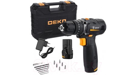 Аккумуляторная дрель-шуруповерт Deko GCD12DU3 / 063-4038