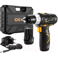 Аккумуляторная дрель-шуруповерт Deko GCD12DU3 / 063-4097