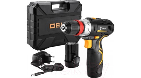 Аккумуляторная дрель-шуруповерт Deko GCD12DU3 / 063-4115