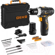 Аккумуляторная дрель-шуруповерт Deko GCD12DU3 / 063-4148