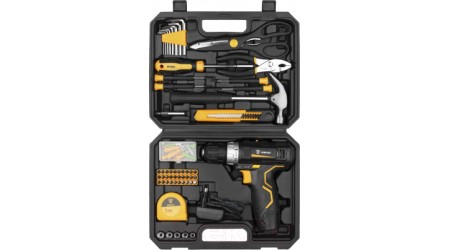 Аккумуляторная дрель-шуруповерт Deko GCD12DU3 Set 104 / 063-4095